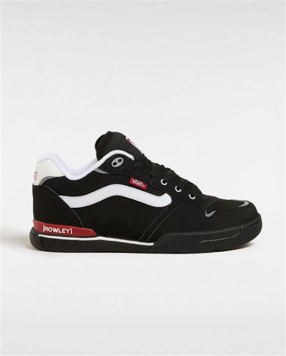 Vans Rowley Xlt Skate Shoes Black White Red Underground Skate