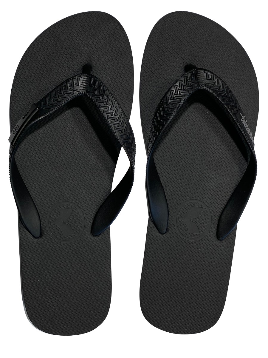 Kustom Blend Bottlo Jandals, Black | Underground Skate